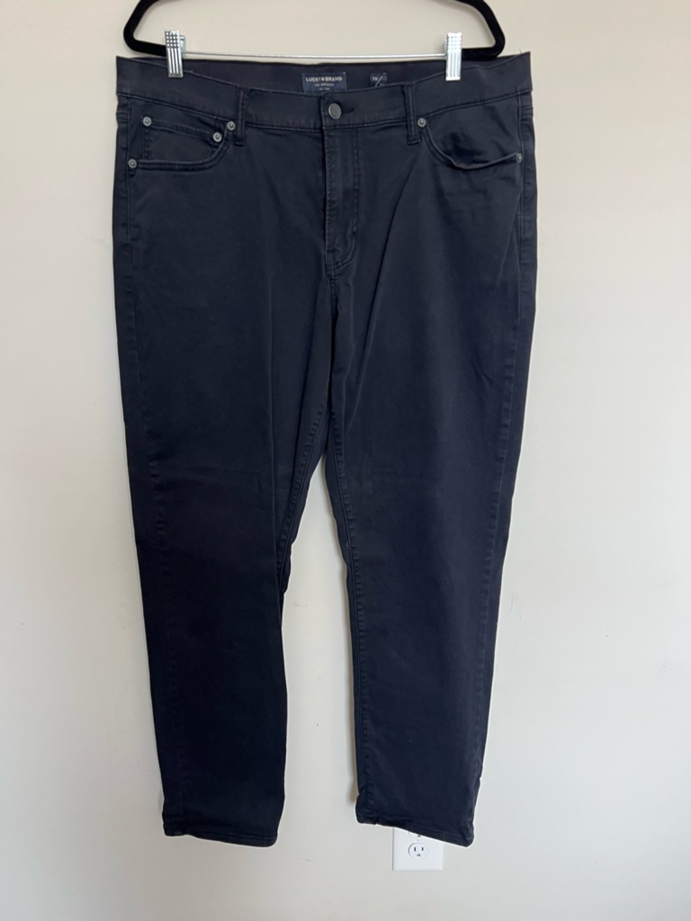 ⭐️ Lucky Brand‎ Men's Black Slim Straight Jeans Size 38